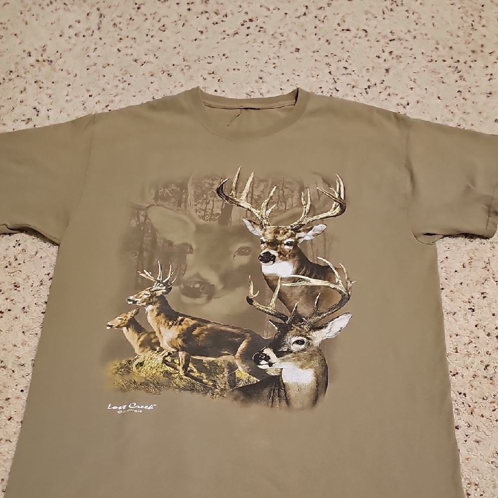 Tan Men's Deer T-Shirt Lost Creek Outfitters